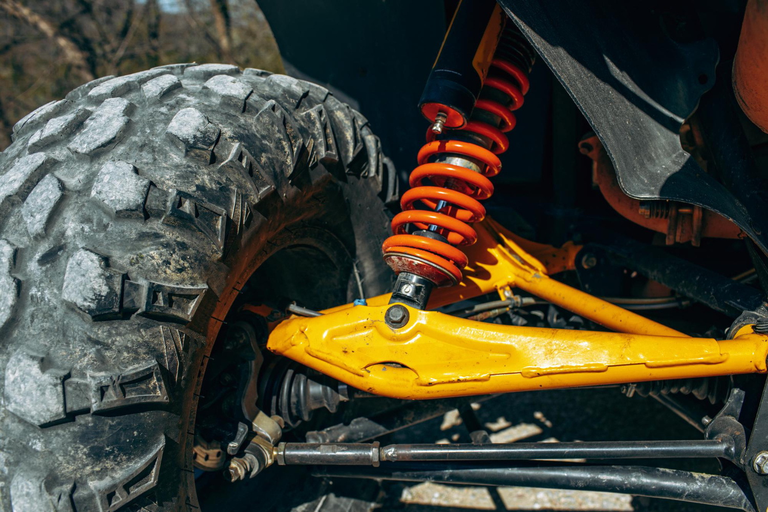 shock-absorber-atv-car-close-up